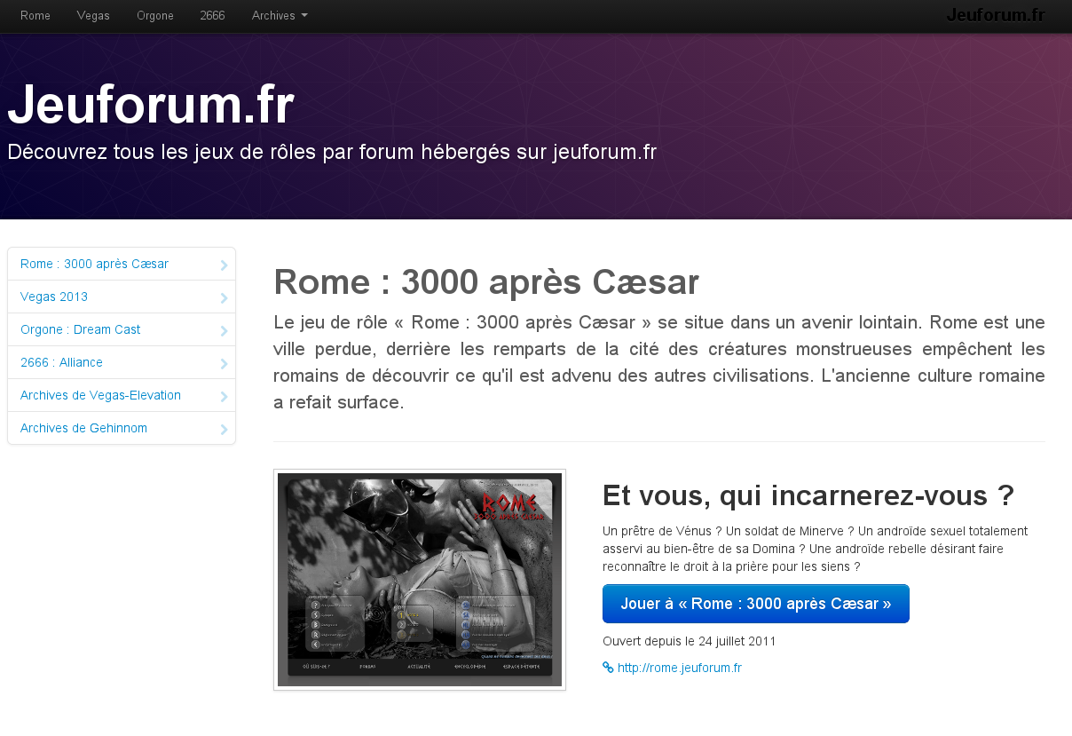 Capture d'écran de jeuforum.fr
